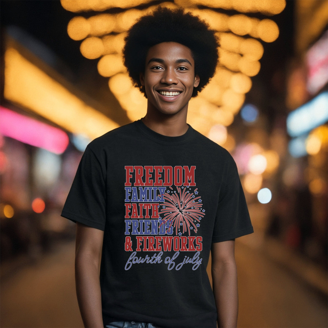 Freedom Family Faith Relaxed Fit T-Shirt