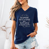Proverbs 28:1 Unisex V-Neck T-Shirt