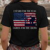 I Stand For The Flag, Kneel For The Cross Unisex V-Neck T-Shirt