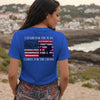 I Stand For The Flag, Kneel For The Cross Unisex V-Neck T-Shirt
