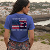 I Stand For The Flag, Kneel For The Cross Unisex V-Neck T-Shirt