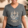 Woman of Faith Unisex V-Neck Short Sleeve T-Shirt