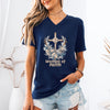 Woman of Faith Unisex V-Neck Short Sleeve T-Shirt