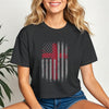 Flag With Cross Women's Crop Tee | Faith Apparel | Scripture Shirt | Bible Tee | Faith Over Fear | Religious Gift | Christian Tee |Jesus Tee