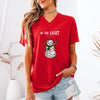 Be The Light Snowman Tee | Christmas Snowman with Holiday Lights