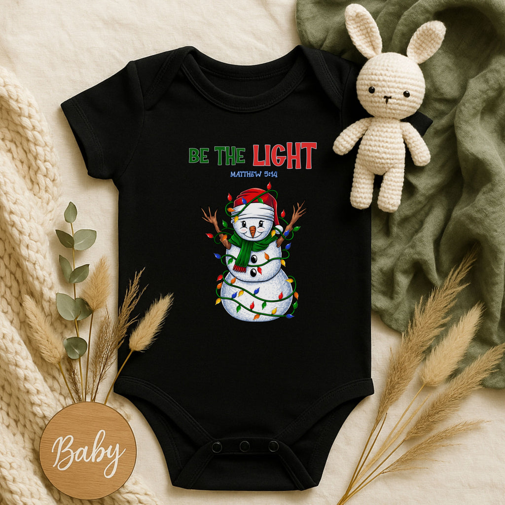 Be The Light Snowman Infant Onesie