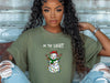 Be The Light Snowman T-Shirt | Christmas Snowman with Lights