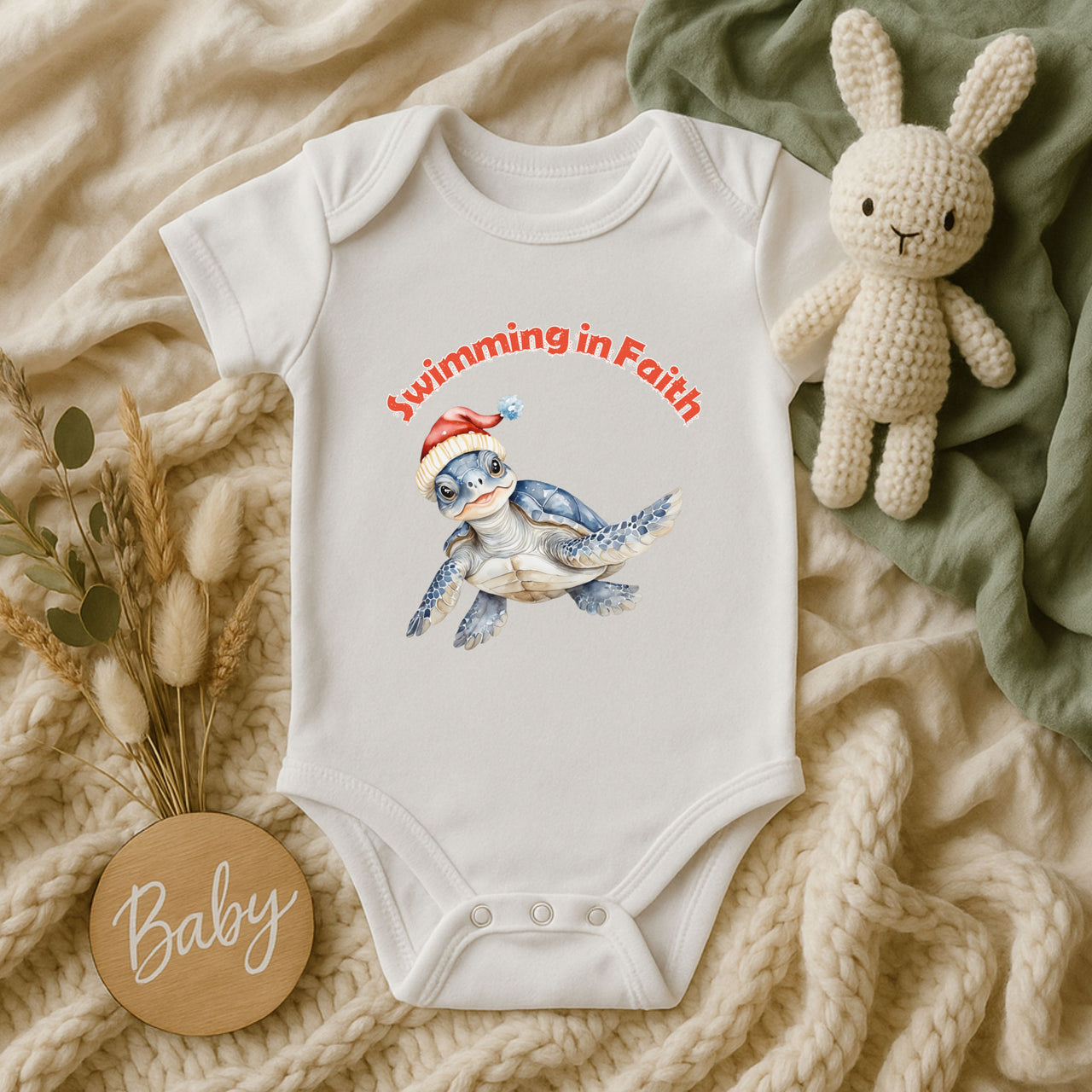 Swimming in Faith Infant Onesie