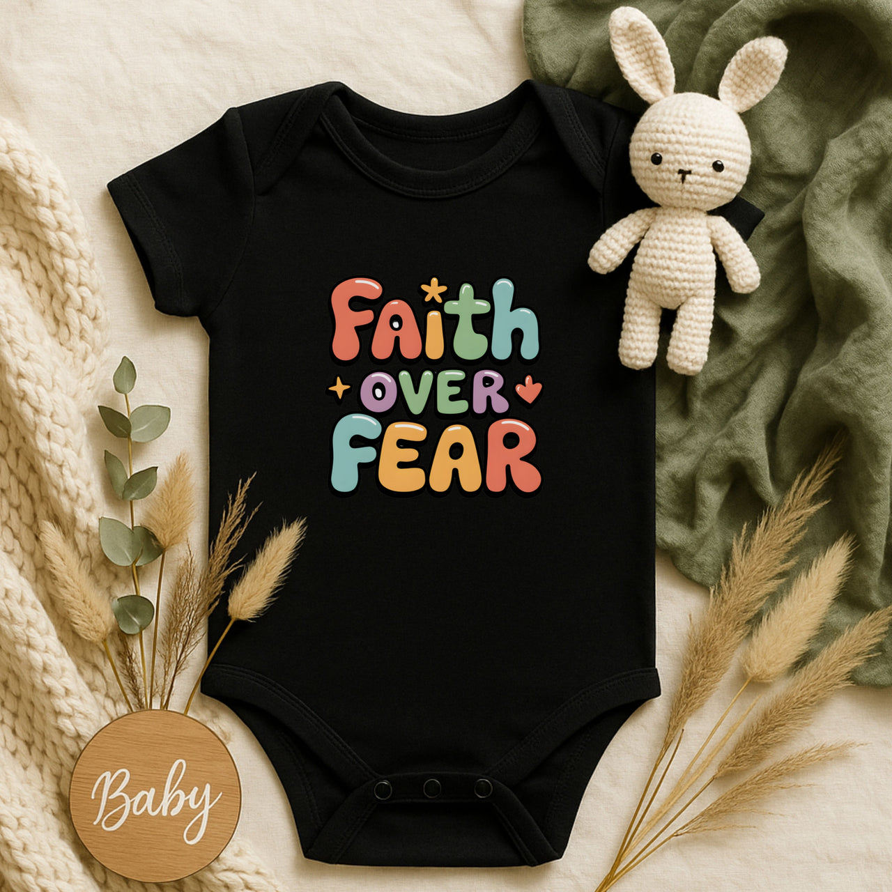 Faith Over Fear Infant Onesie