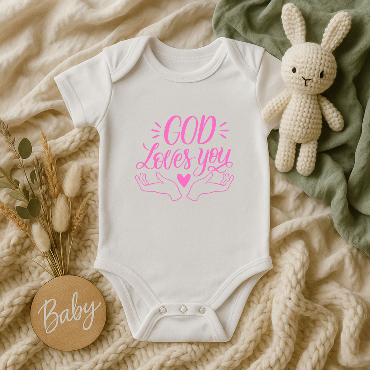 God Loves You Infant Onesie