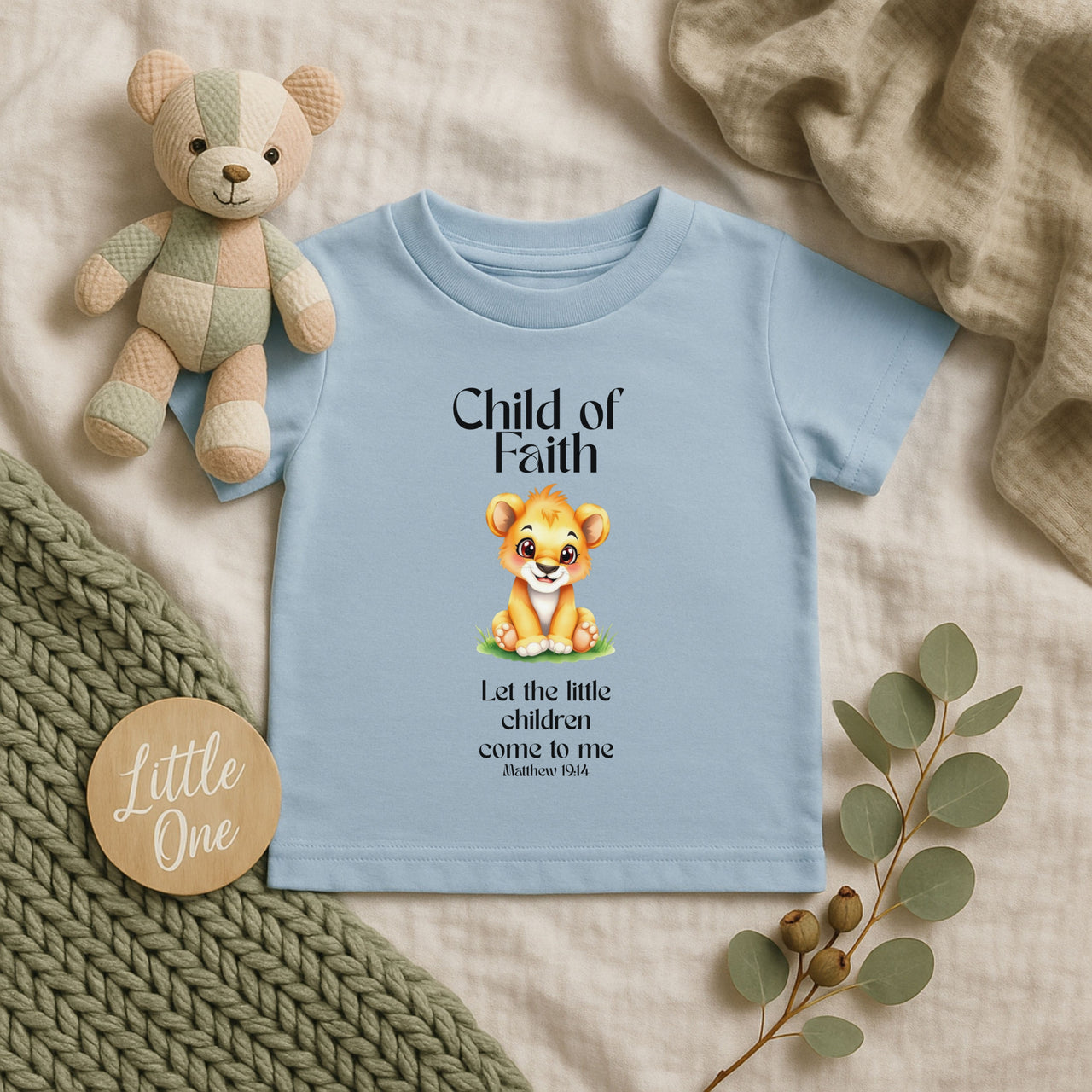 Child of Faith Lion Cub Infant Tee