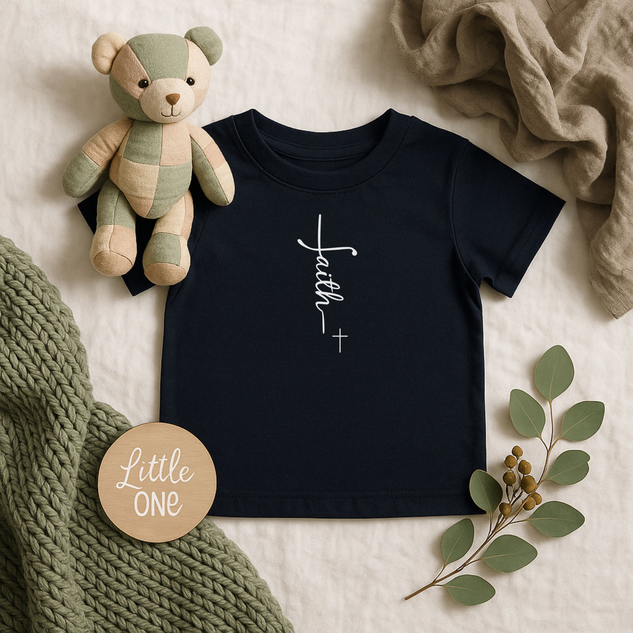 Faith + Cross Infant Tee