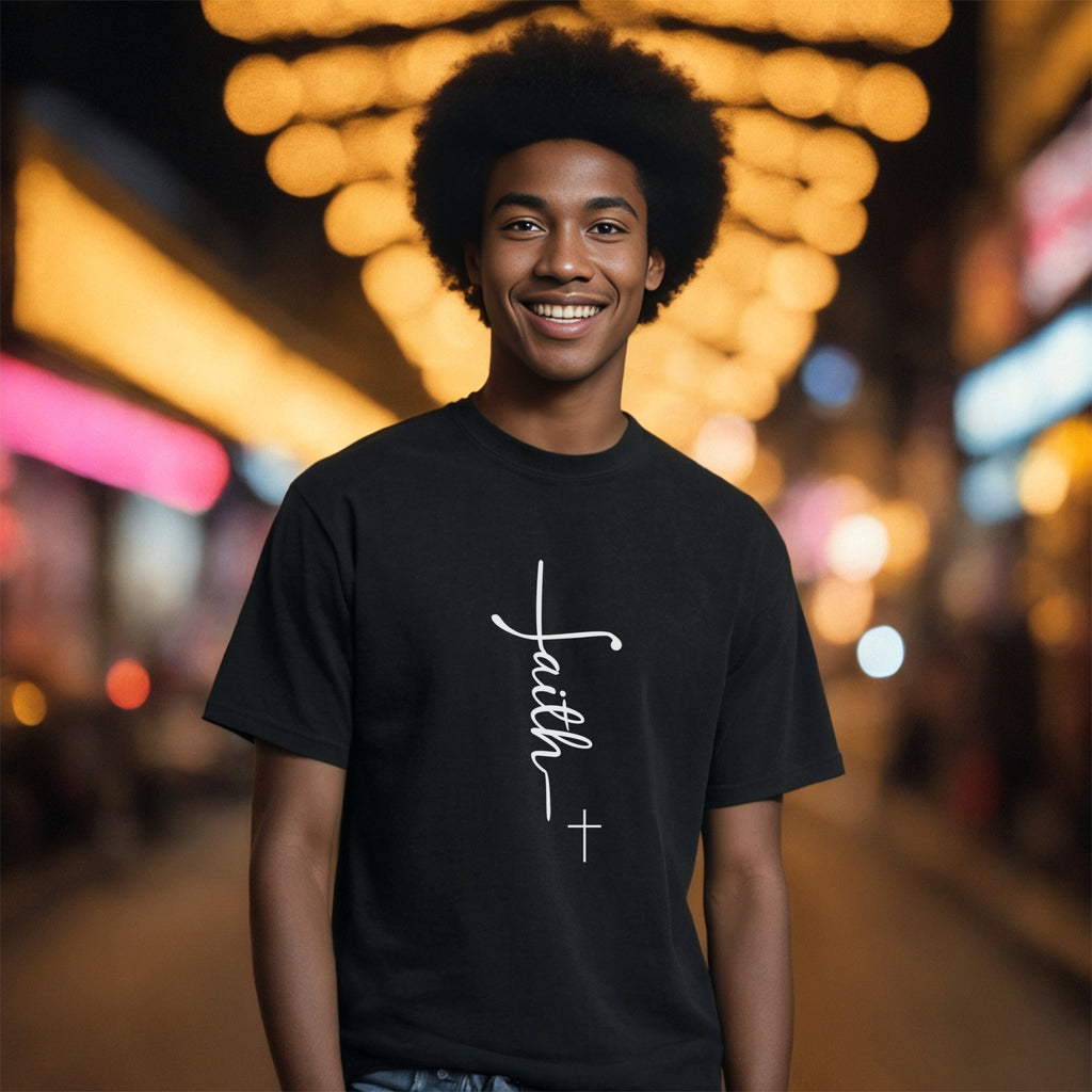 Faith + Cross Unisex Relaxed Fit T-Shirt