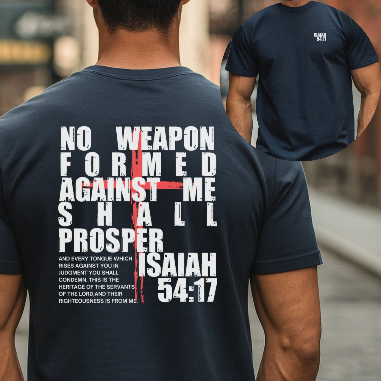 Isaiah 54:17 No Weapon Formed Against Me Unisex Relaxed Fit T-Shirt