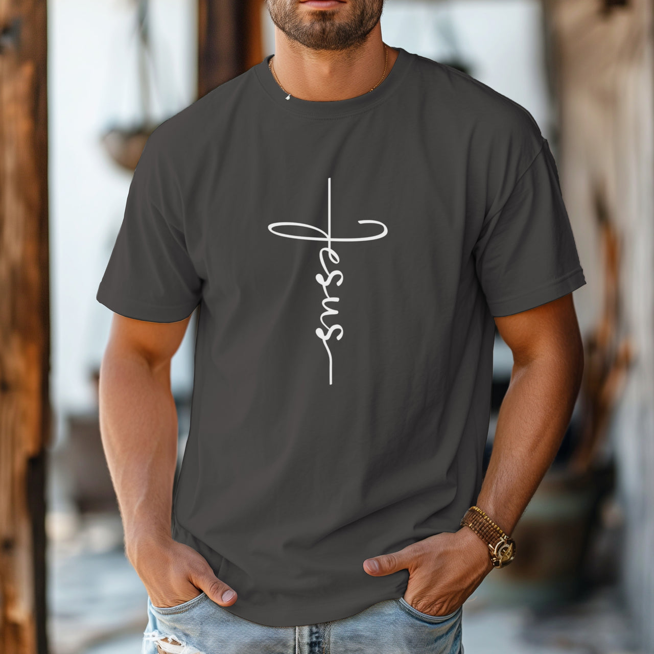 Jesus Cross Unisex Relaxed Fit T-Shirt