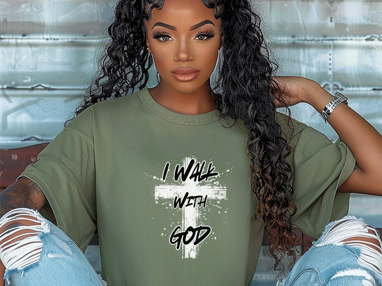 I Walk With God Unisex Relaxed Fit T-Shirt