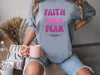 Faith Over Fear Pink Unisex Relaxed Fit T-Shirt