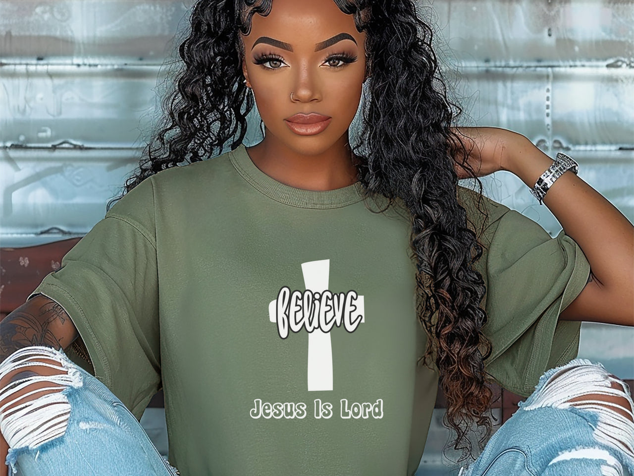 Believe Jesus Is Lord Unisex Relaxed Fit T-Shirt