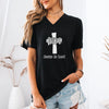 Believe Jesus Is Lord Unisex V-Neck T-Shirt