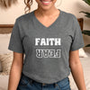 Faith Over Fear Unisex V-Neck T-Shirt