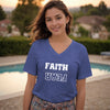 Faith Over Fear Unisex V-Neck T-Shirt