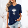 I Walk With God Unisex V-Neck Tee
