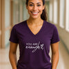 You Are Enough Unisex V-Neck T-Shirt
