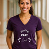 Worship, Pray, Love Unisex V-Neck T-shirt