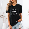 Worship, Pray, Love Unisex V-Neck T-shirt