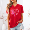 Living Proof Of A Loving God Heart Unisex V-Neck T-Shirt