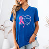 Living Proof Of A Loving God Heart Unisex V-Neck T-Shirt