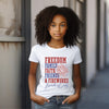 Freedom, Family & Faith Patriotic Youth T-Shirt