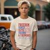 Freedom, Family & Faith Patriotic Youth T-Shirt