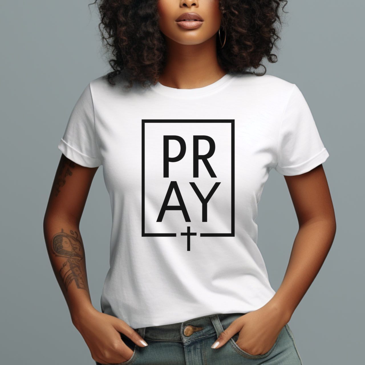 Pray + Cross Women's Favorite Tee