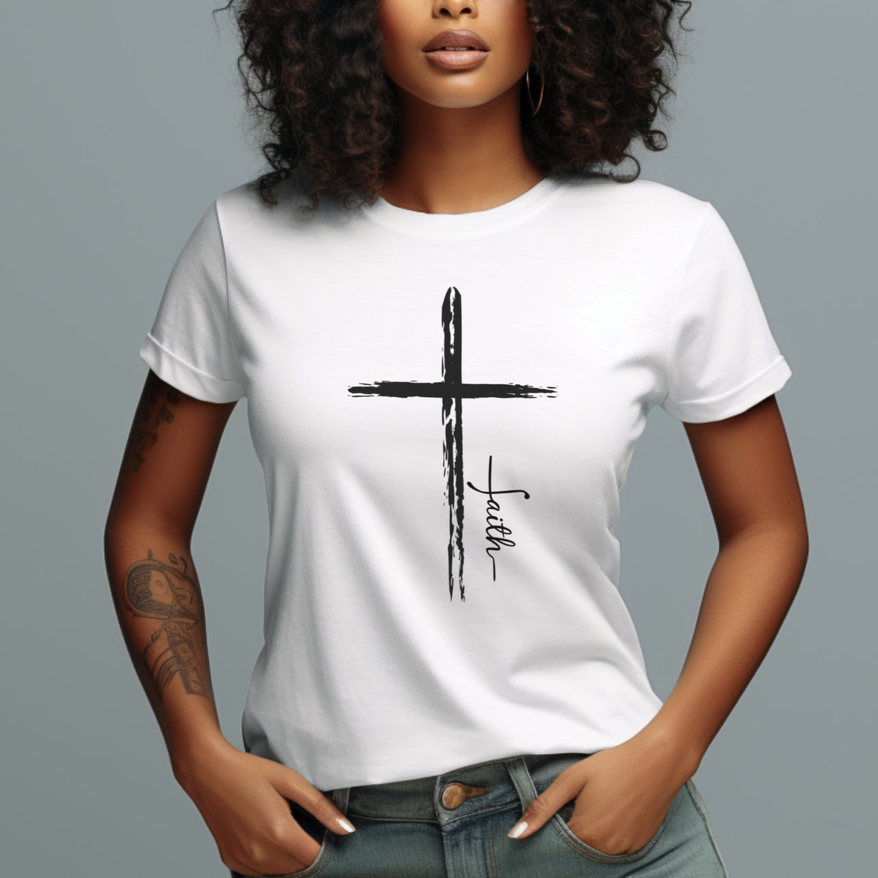 Cross With Faith Women's Favorite Tee