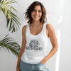 God is My Refuge Women's Flowy Racerback Tank