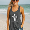 Believe Jesus Is Lord Flowy Racerback Tank Top