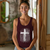 Flag With Cross Women's Racerback Tank Top