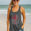Flag With Cross Women's Racerback Tank Top