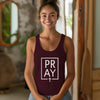 Pray + Cross Women's Flowy Racerback Tank