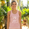 Pray + Cross Women's Flowy Racerback Tank