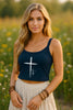 Cross With Faith Women's Spaghetti Strap Tank Top