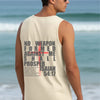 Isaiah 54:17 No Weapon Formed Against Me Relaxed Fit Tank Top | Christian Tank | Faith Apparel | Inspirational Tank | Scripture Tank