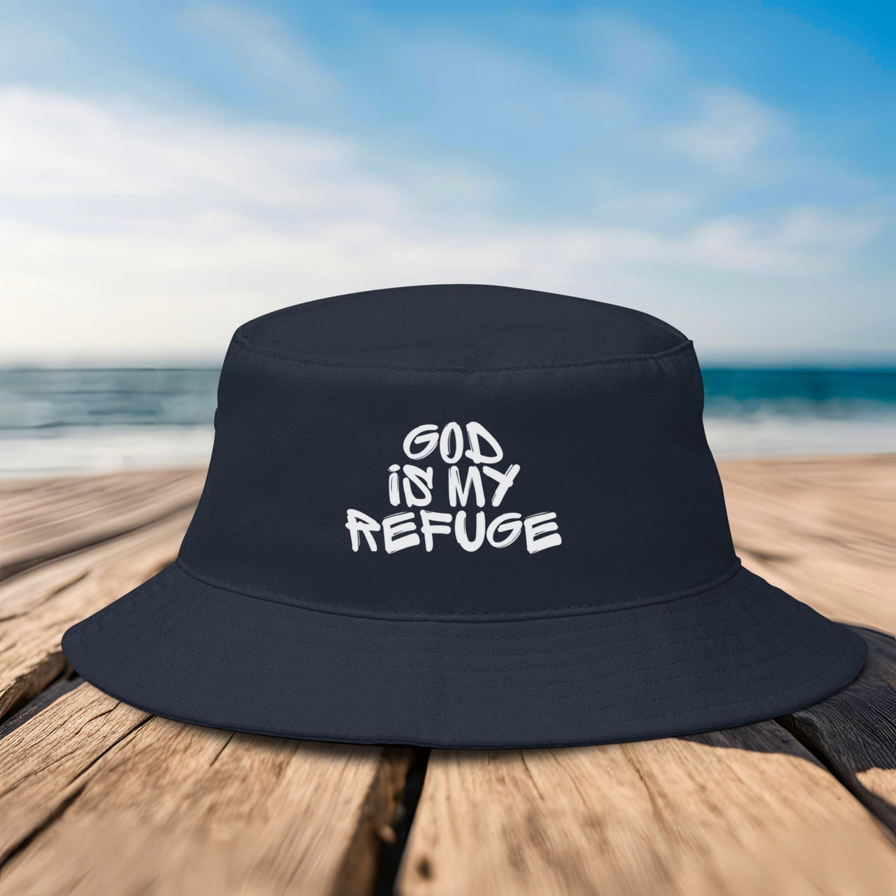 God Is My Refuge Bucket Hat - Shelter In Style