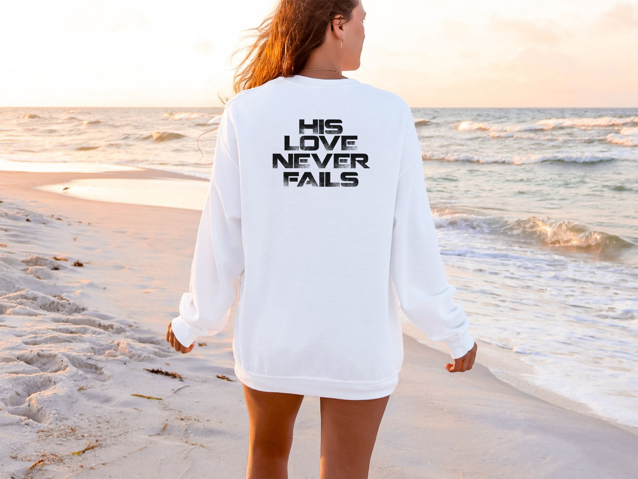 His Love Never Fails Unisex Crewneck Sweatshirt