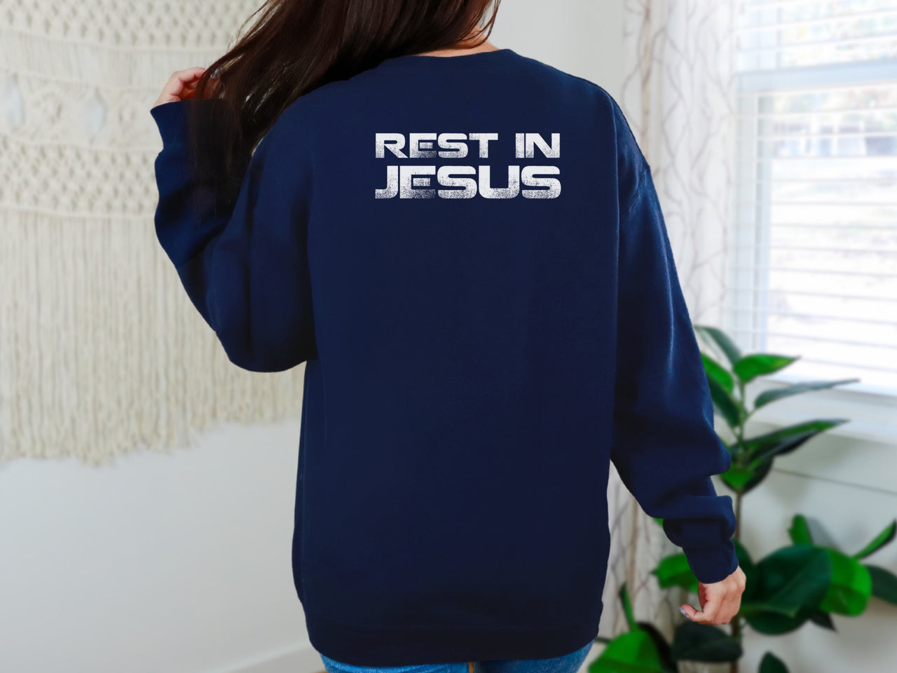 Rest in Jesus Crewneck Sweatshirt