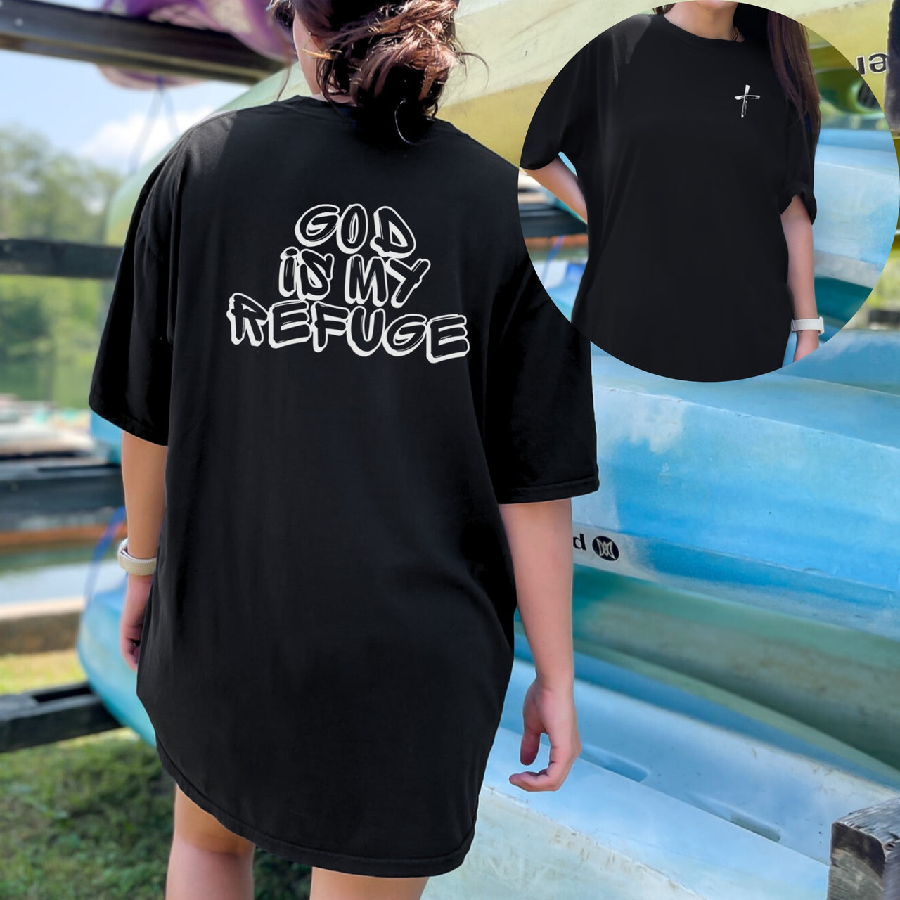 God is My Refuge Unisex Relaxed Fit T-Shirt