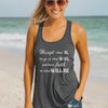 Accept What Is Women's Flowy Racerback Tank Top - Inspirational Yoga Tank, Positive Vibe Tank, Mindfulness Tee, Empowerment Shirt,