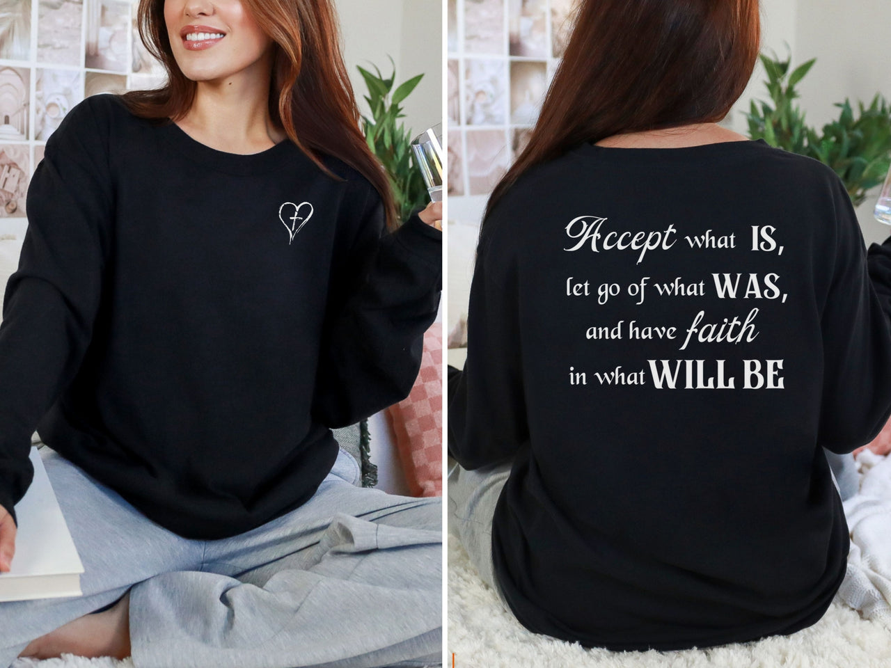 Accept What Is Unisex Relaxed Fit Long Sleeve T-Shirt