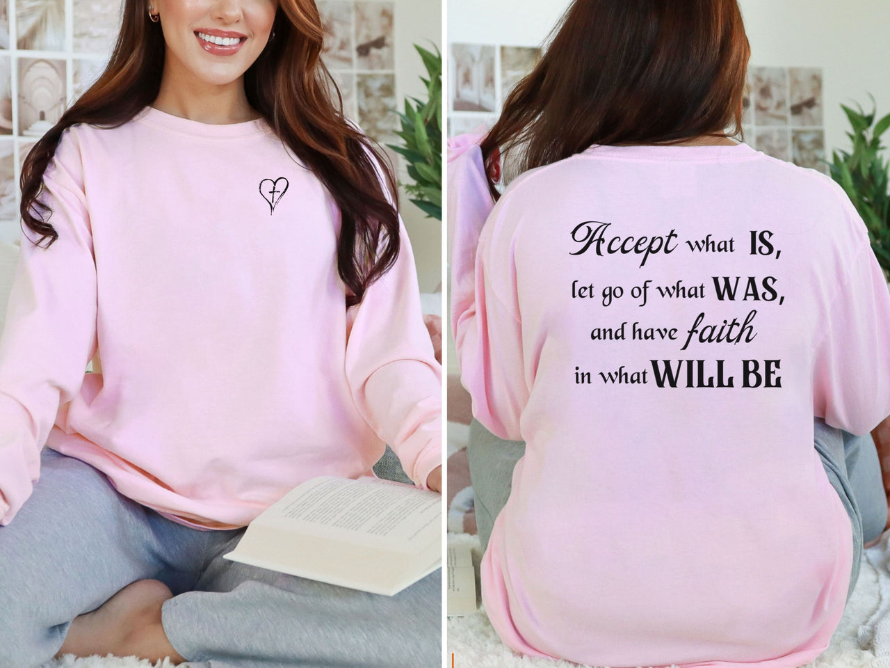 Accept What Is Unisex Relaxed Fit Long Sleeve T-Shirt
